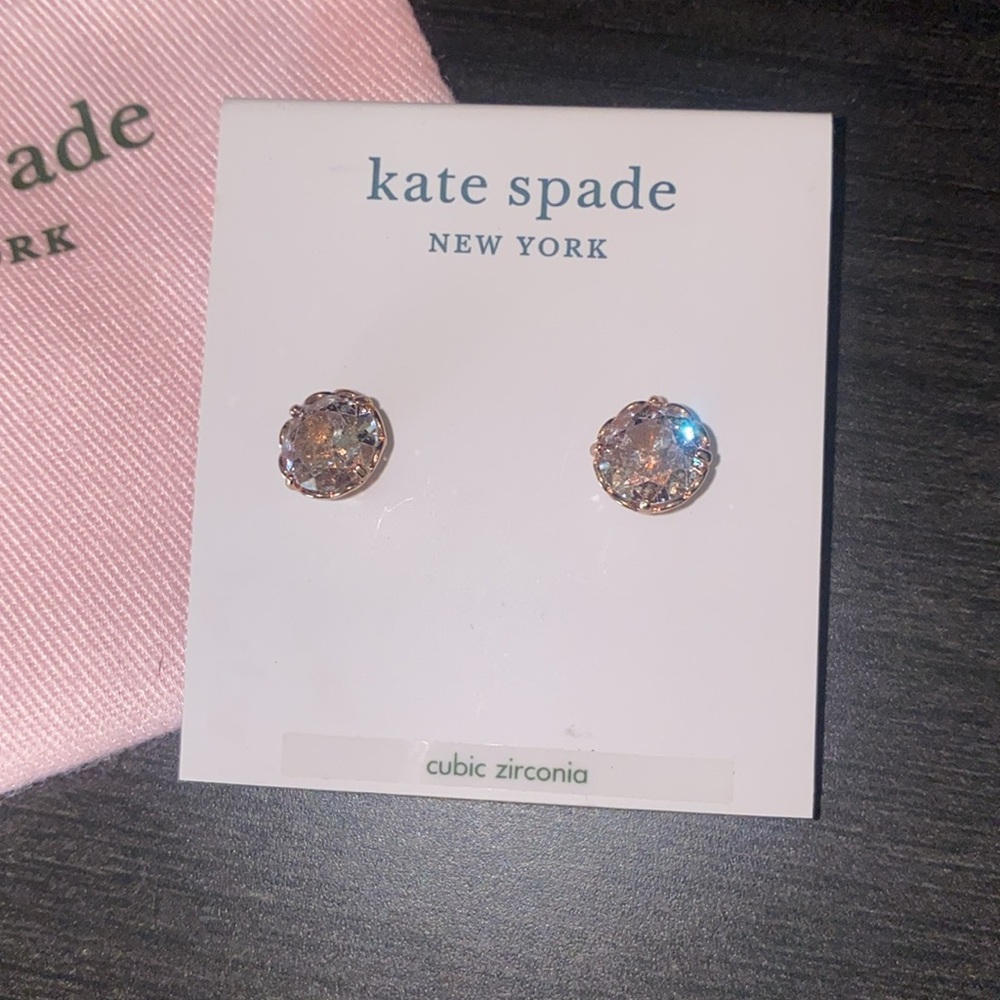 🛍️Brand new Kate Spade GOLD Cubic zirconia earrings! - Picture 2 of 5